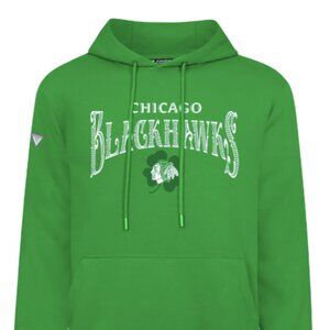 NWT: Chicago Blackhawks St. Patrick's Day Podium Hoodie - Green